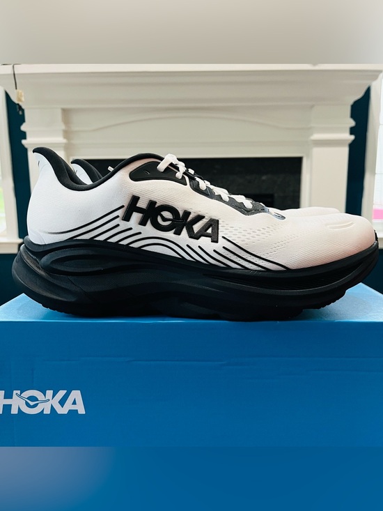 Hoka One One Other - Sz 13 Hoka One One Clifton 11 White/Black Men's Running Sneakers 1176572-WBLC